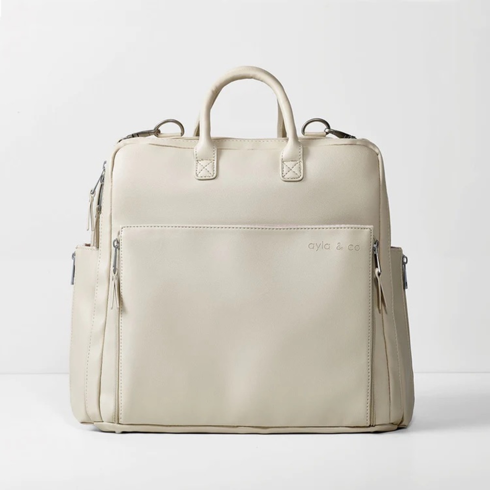 Ayla&Co Diaper Bag Ivory Full Size NIB
